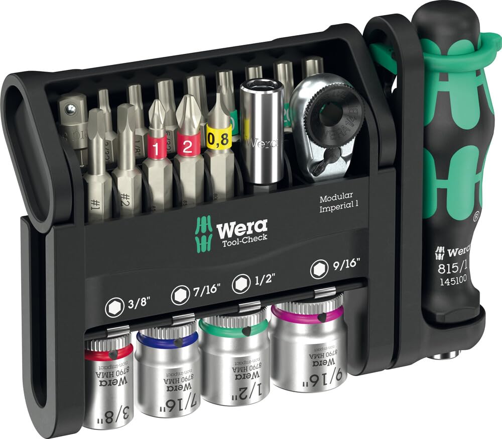 Wera 05049001001 임페리얼 공구세트 21pcs 1/4인치 라쳇 멀티컴포넌트 Kraftform 1번 사진