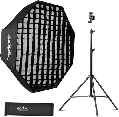 GODOX SB-UBW 옥타곤 우산 소프트박스 키트 80cm E타입 플래시 브래킷 1번 사진
