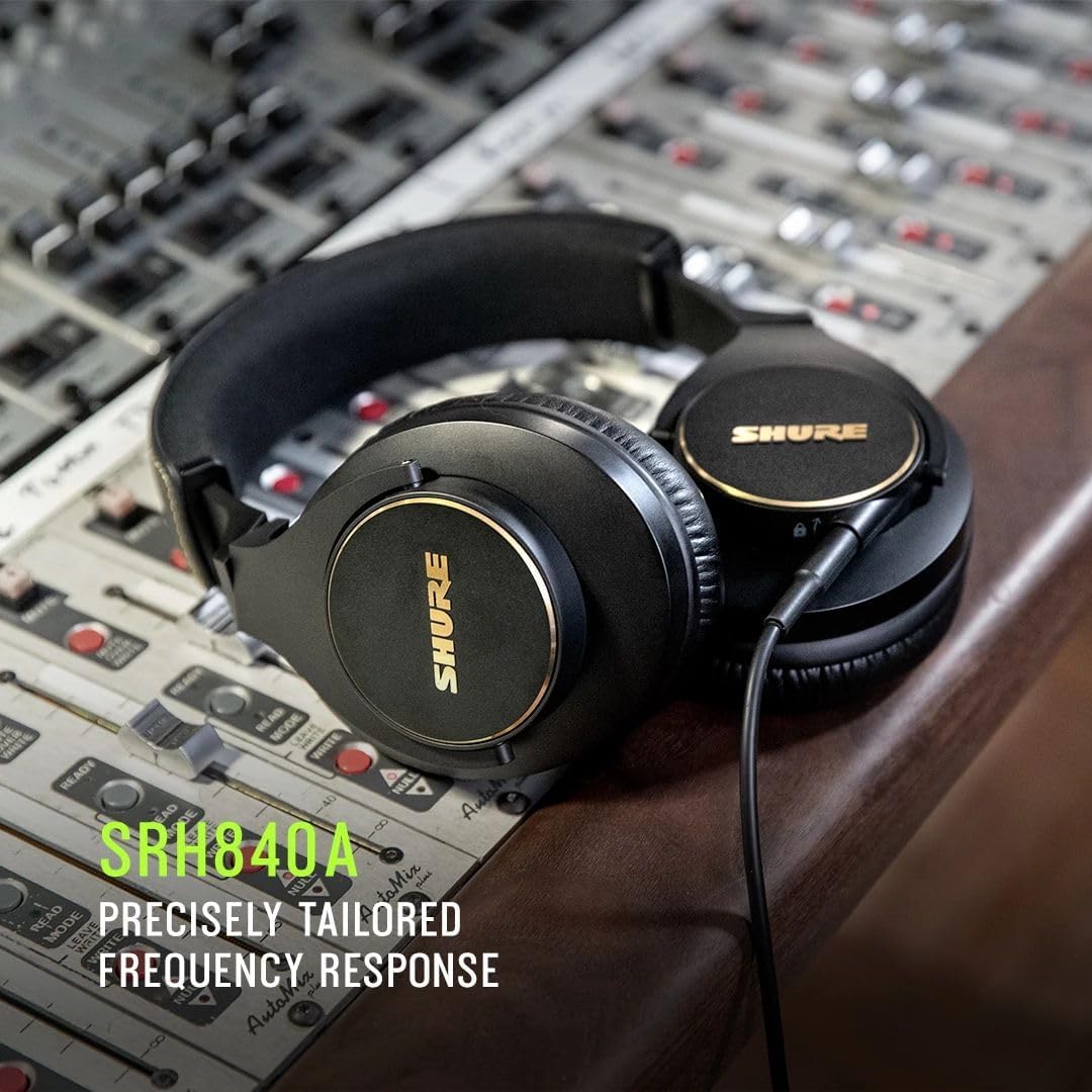 Shure SRH840A 오버이어 폐쇄형 스튜디오 모니터링 헤드폰 3번 사진