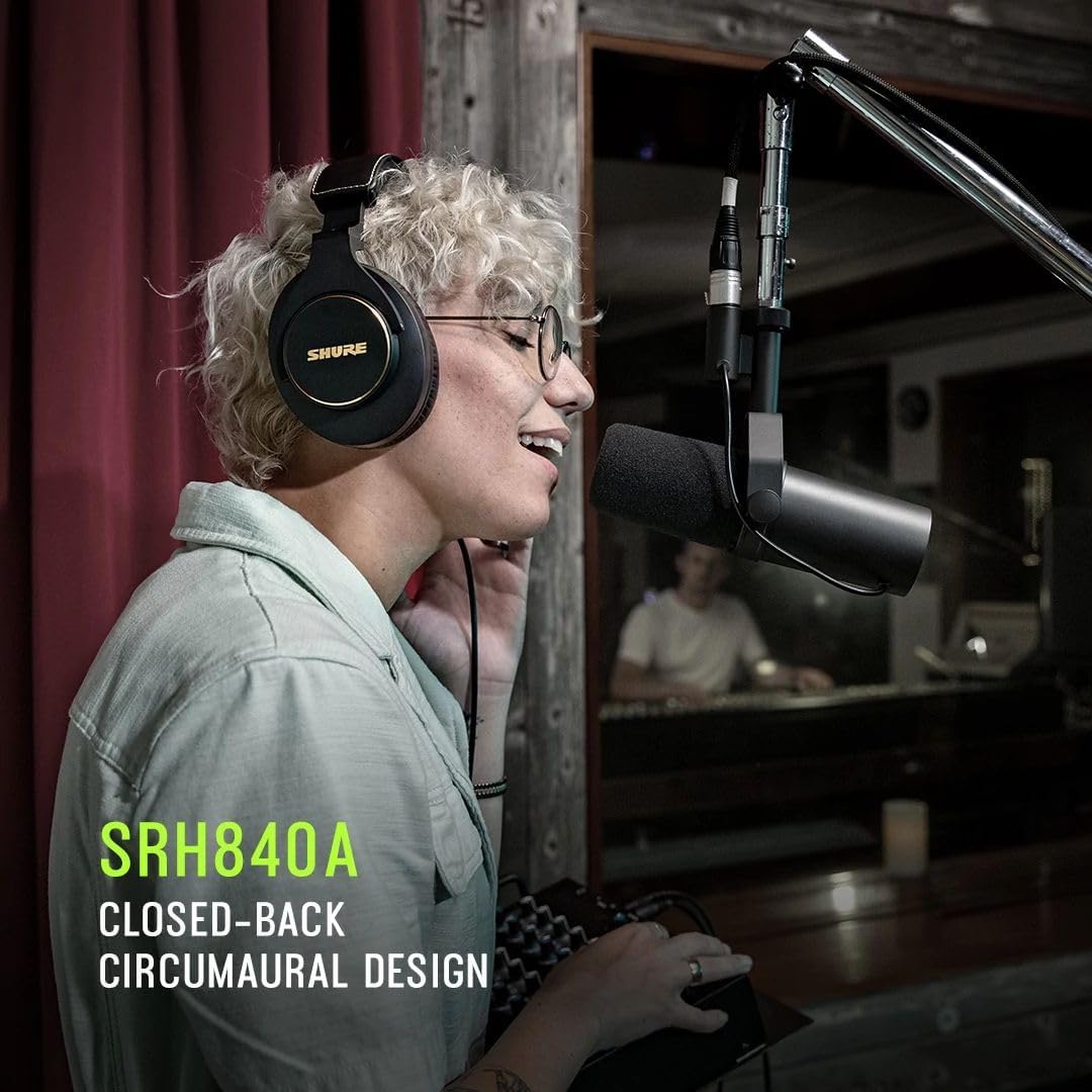 Shure SRH840A 오버이어 폐쇄형 스튜디오 모니터링 헤드폰 4번 사진