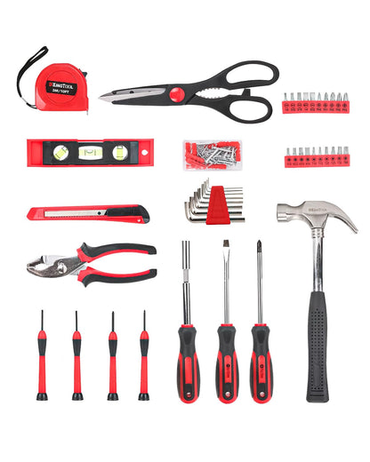 KingTool 가정용 수리 공구 세트 325Pcs 1/4인치 3/8인치 소켓 렌치 줄자 플라이어 3번 사진