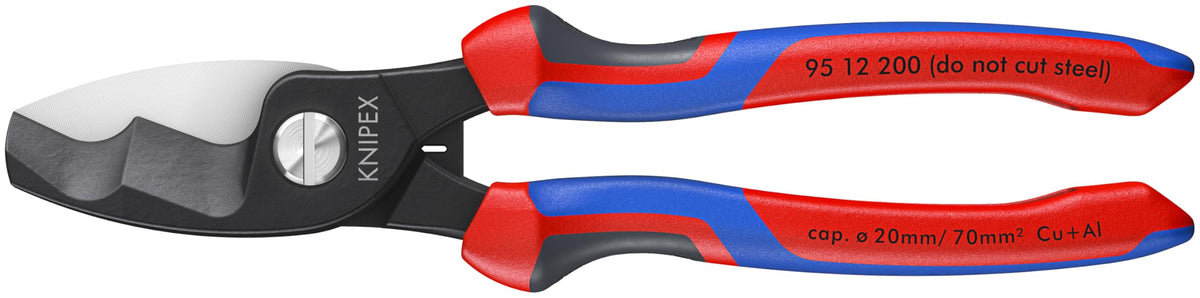 KNIPEX 케이블 가위 95 12 200 구리 알루미늄 케이블용 20mm 1번 사진