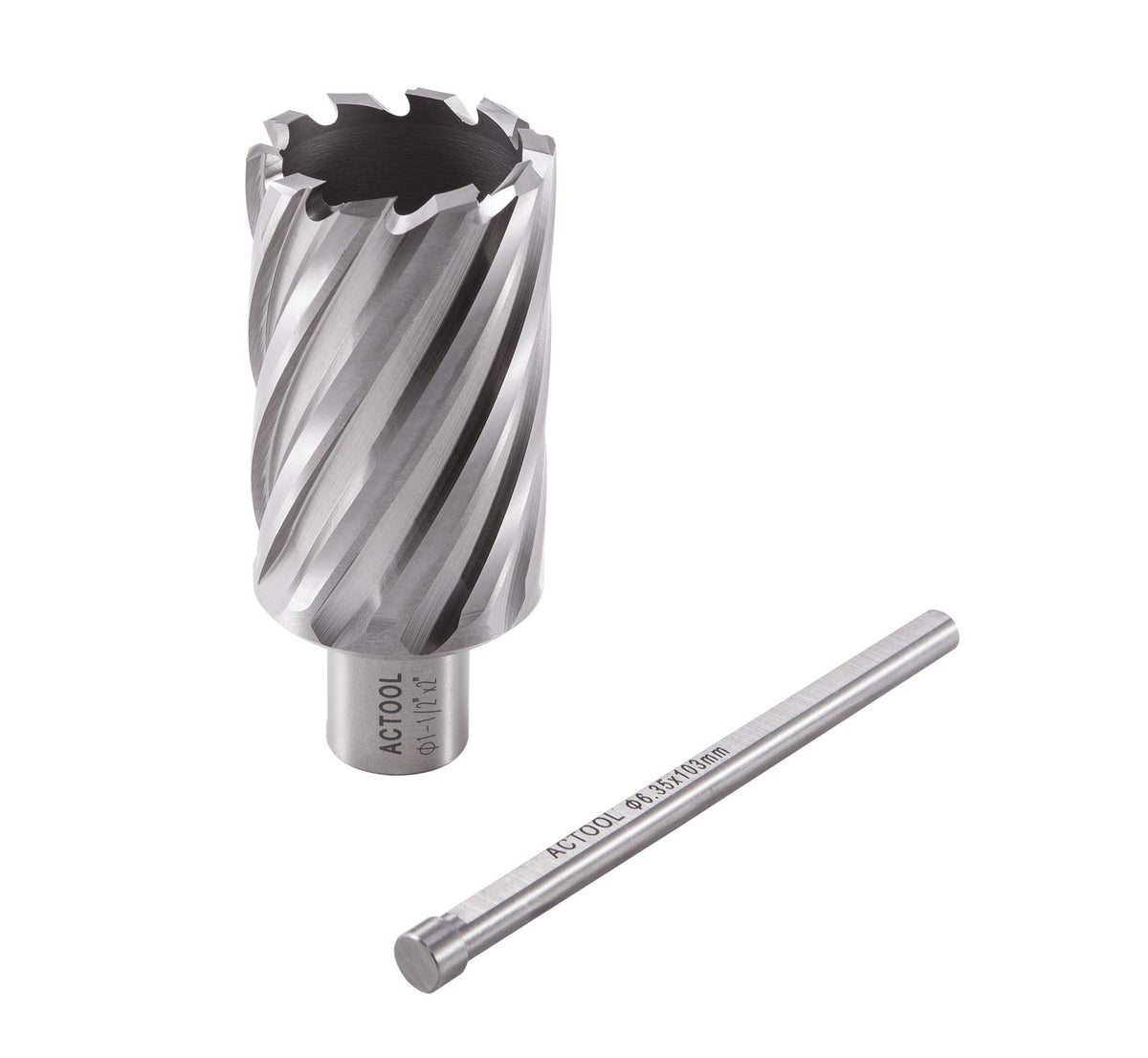 ACTOOL HSS 애뉼러 커터 절삭 깊이 2인치 웰던 생크 3/4인치 강철 구멍 가공 5번 사진