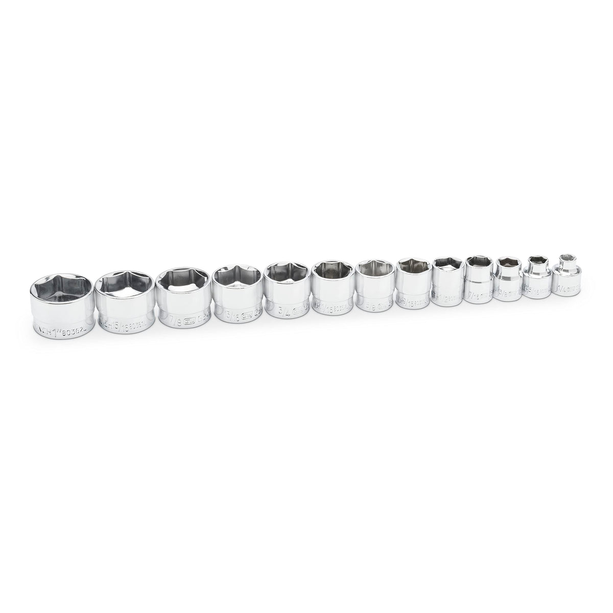 GEARWRENCH 1/4인치 드라이브 6포인트 SAE 스터비 소켓 세트 10피스 10번 사진