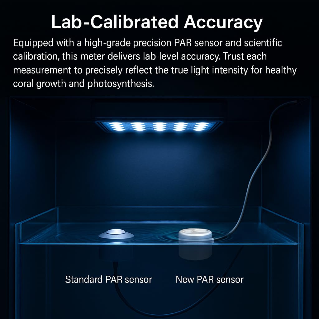 AquaHorti AH-Reef PAR 미터 노출계 PPFD UVA RGB 측정 방수센서 4번 사진
