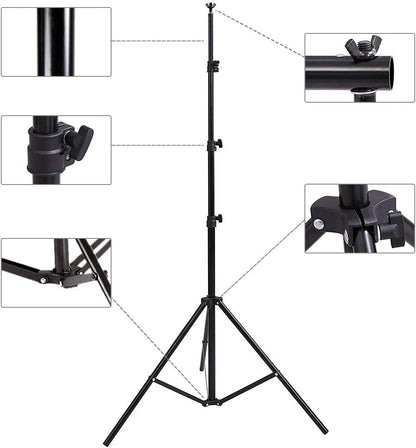 HYJ-INC 스튜디오 배경 12 x 10ft 100% Muslin White Backdrop with 10 x 8.5ft Stand Kit HYJ-1018 5번 사진