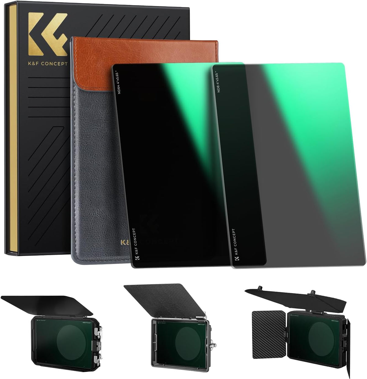 K&F CONCEPT 직사각 ND8 ND64 필터 키트 4 x 5.65인치 1번 사진