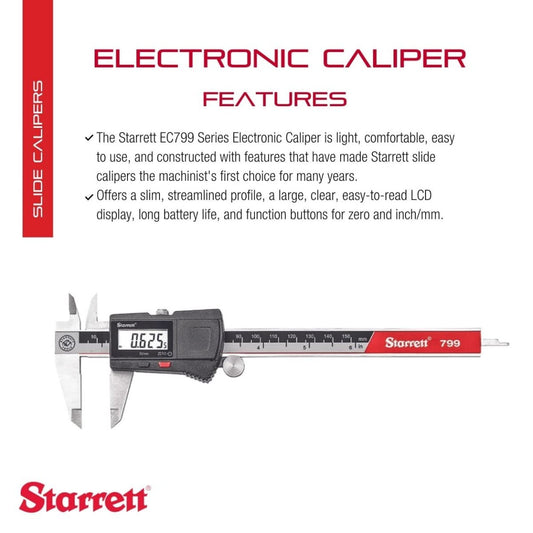 Starrett 스테인리스 전자식 슬라이드 캘리퍼스 EC799A·EC799B·799AZ 2번 사진