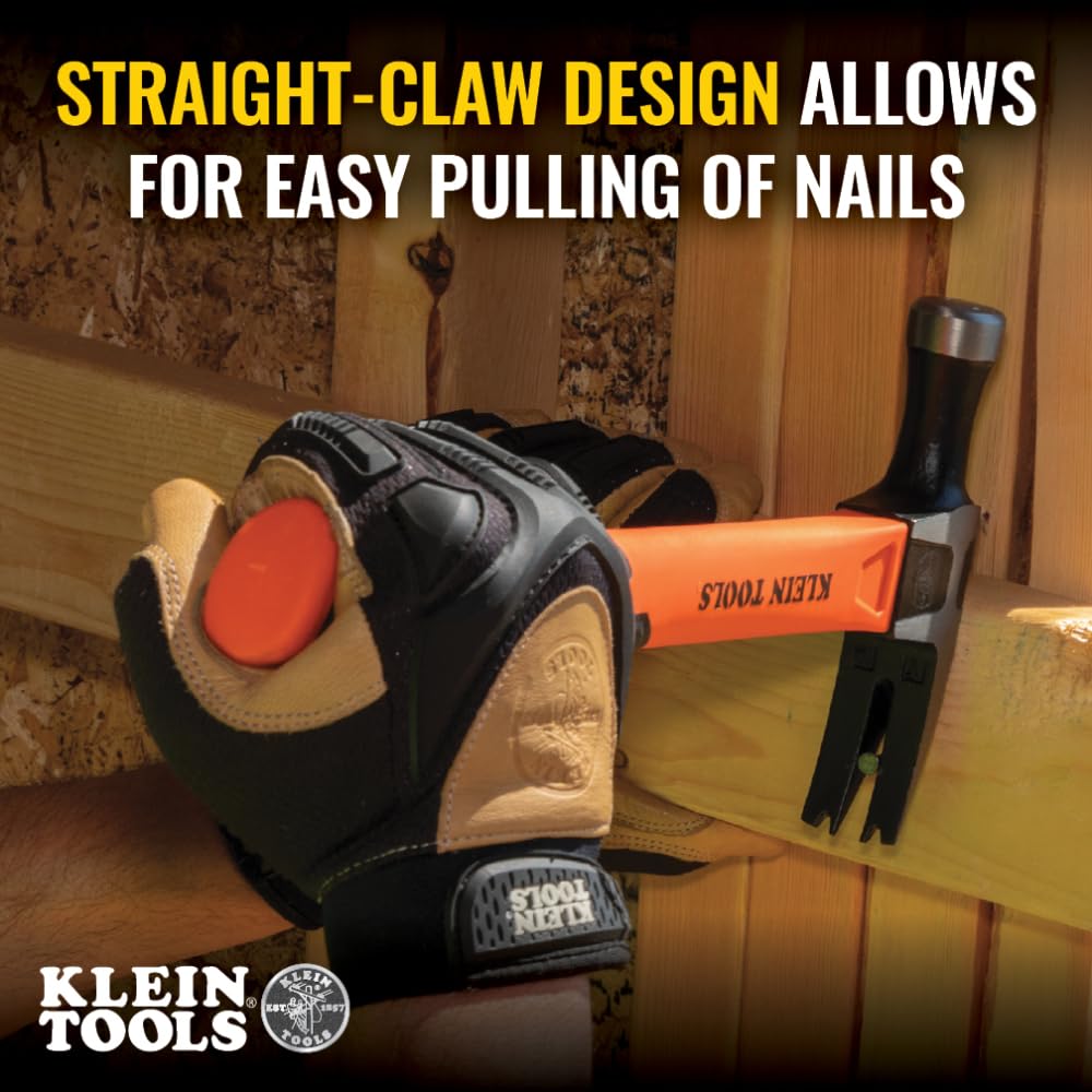 KLEIN TOOLS 일자 클로 해머 NM-B 스테이플 제거 15-Inch 3번 사진