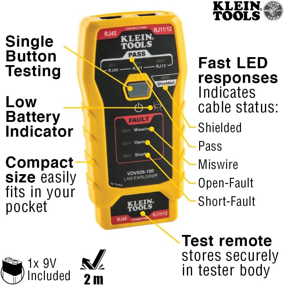 KLEIN TOOLS VDV026-813 패스스루 RJ45 케이블 설치 키트 2번 사진