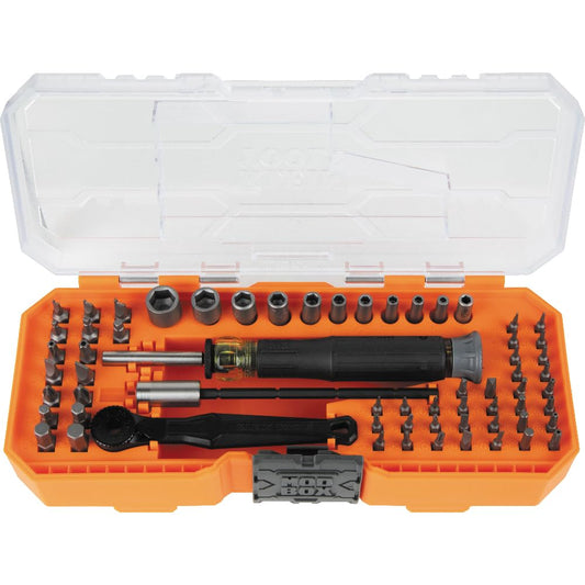 KLEIN TOOLS 정밀 라쳇 스크루드라이버 세트 60pcs 너트 드라이버 포함 3.5mm 1/4인치 1번 사진