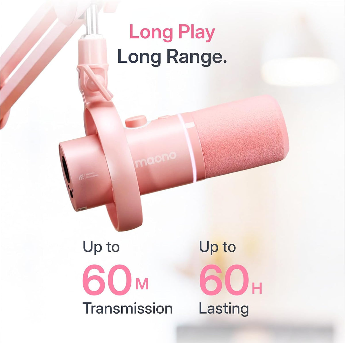 MAONO PD200W 하이브리드 무선 팟캐스트 마이크 XLR USB 다이나믹 30mm 캡슐 6번 사진