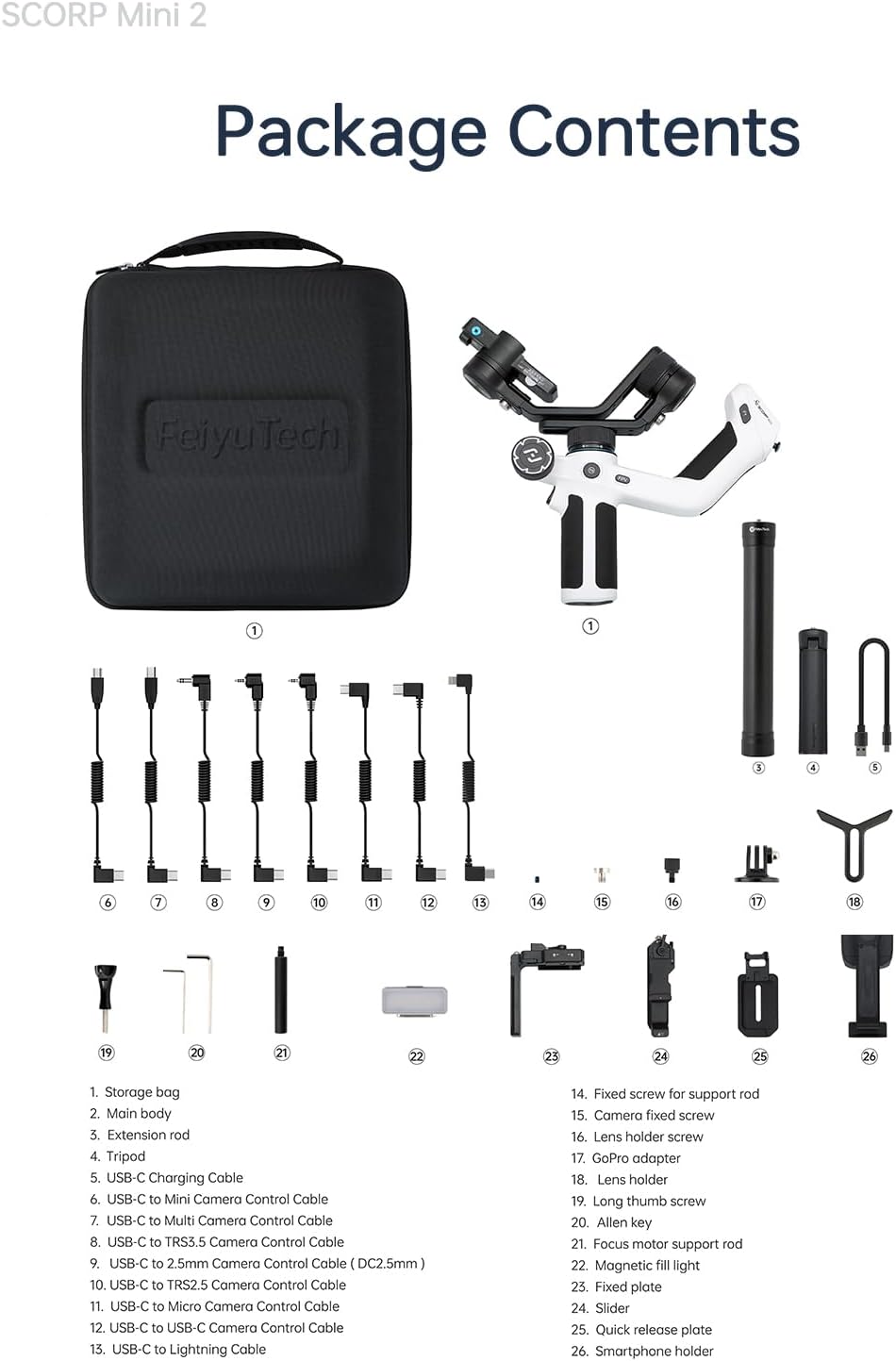 FeiyuTech SCORP Mini 2 Kit 3축 짐벌 3-Axis 6번 사진