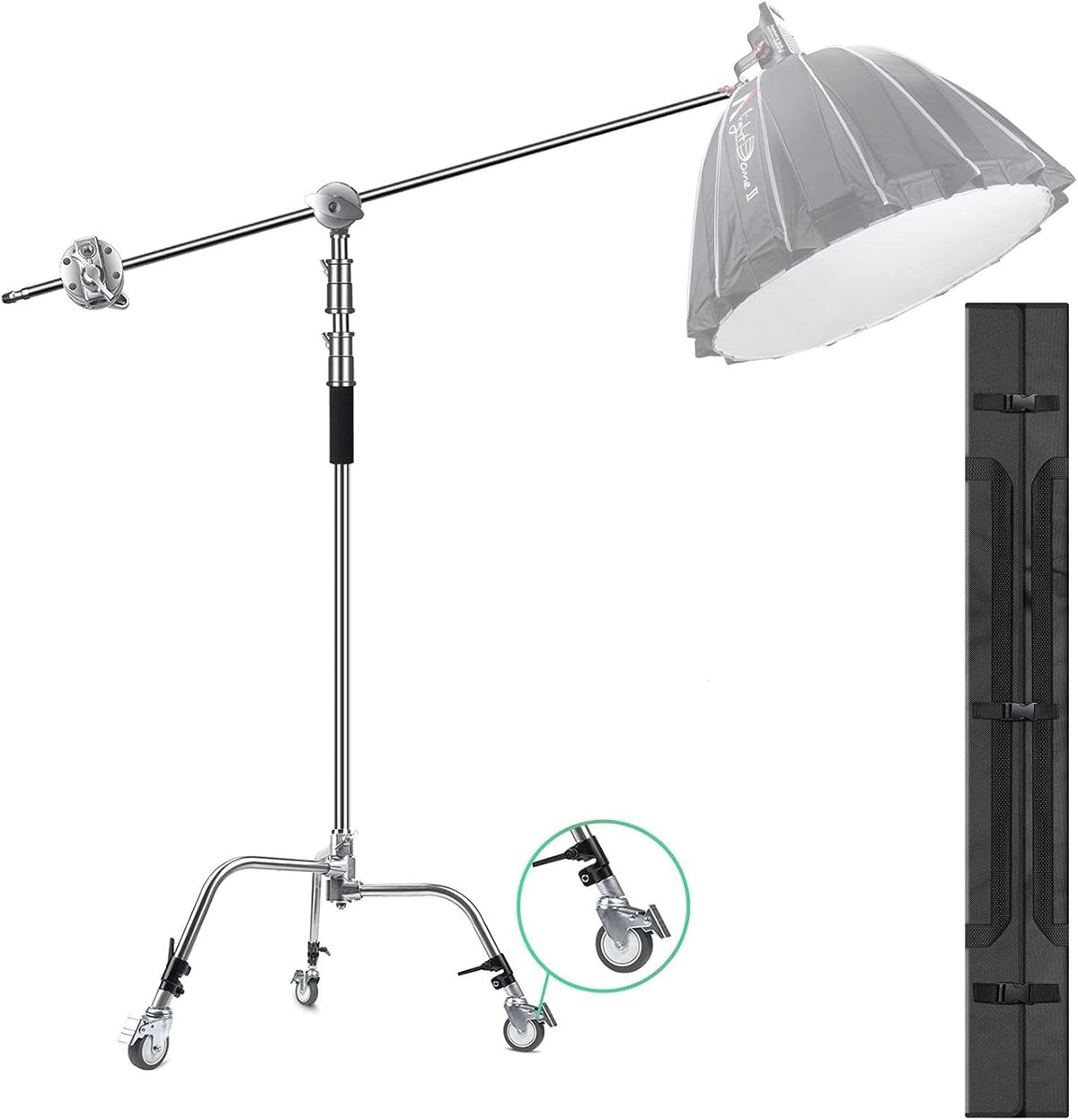 EACHSHOT C 스탠드 메탈 330cm 106cm 홀딩암 2pcs 그립헤드 JP10011EA AD400 AD600 1번 사진