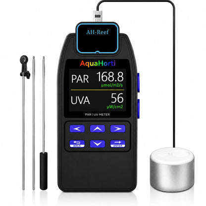 AquaHorti AH-Reef PAR 미터 노출계 PPFD UVA RGB 측정 방수센서 1번 사진