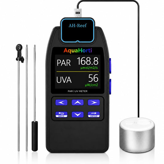 AquaHorti AH-Reef PAR 미터 노출계 PPFD UVA RGB 측정 방수센서 1번 사진