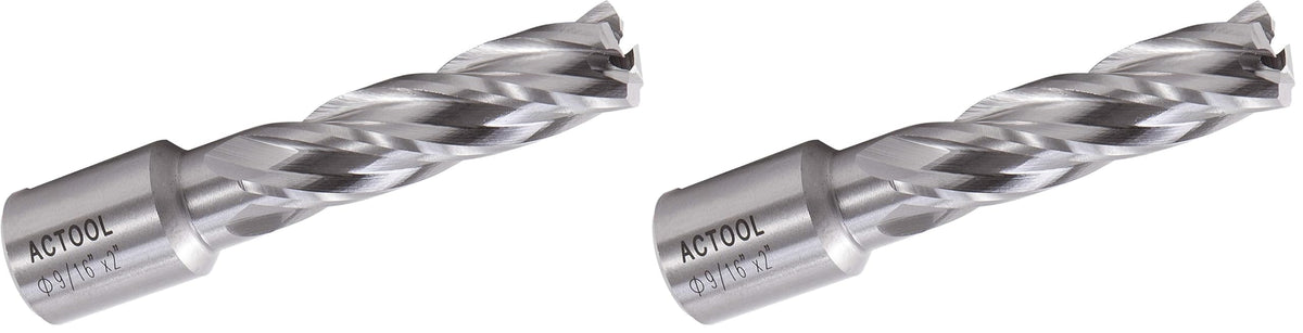 ACTOOL HSS 애뉼러 커터 절삭 깊이 2인치 웰던 생크 3/4인치 강철 구멍 가공
