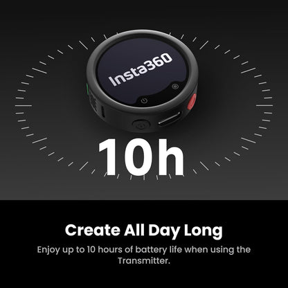 Insta360 Mic Pro 무선 미니 라발리에 마이크 송신기 3-Mic 32-bit float 내장 녹음 7번 사진