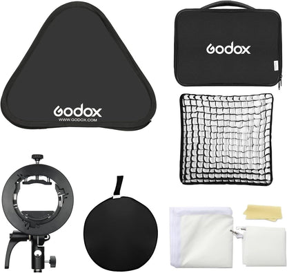 GODOX S2 80cmx80cm 접이식 소프트박스 브래킷 허니컴그리드 9번 사진