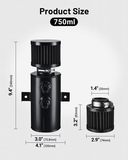 EVIL ENERGY 10AN 오일 캐치 캔 브리더 탱크 AN10 10FT 키트 2번 사진