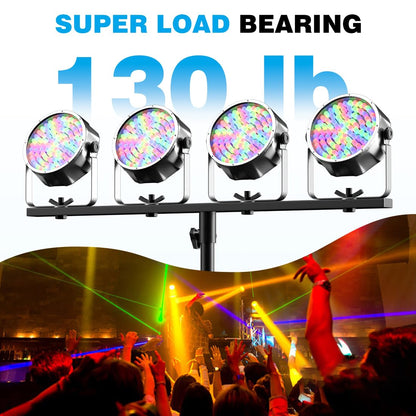 GZGDLJQ 스테인리스 DJ 라이트 스탠드 T-Bar 삼각대 49-114 Inch 130 lbs 4번 사진