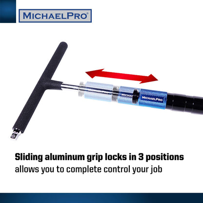 MichaelPro 1/4" 3/8" 드라이브 T핸들 렌치 세트 MP009015 4피스 스피너 핸들 4번 사진
