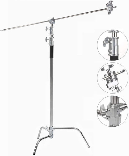 EACHSHOT C 스탠드 메탈 330cm 106cm 홀딩암 2pcs 그립헤드 JP10011EA AD400 AD600 3번 사진