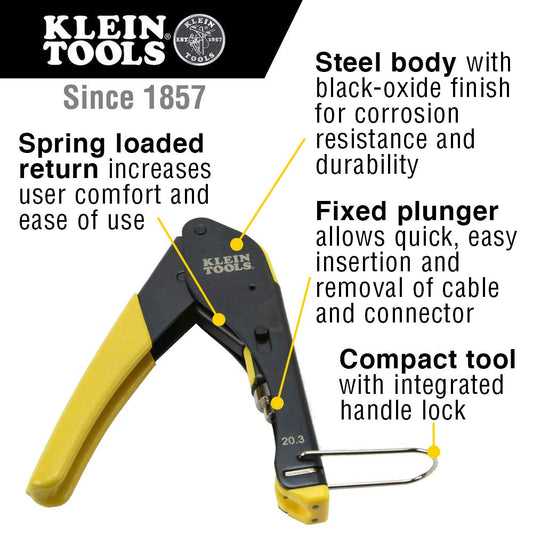 KLEIN TOOLS 코액스 설치 키트 VDV026-211 RG6 RG59 RG6Q F-커넥터 6종 세트 2번 사진