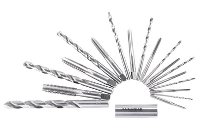 Accusize Industrial Tools HSS 미터 탭 드릴 세트 18pc 0001-0052 3번 사진