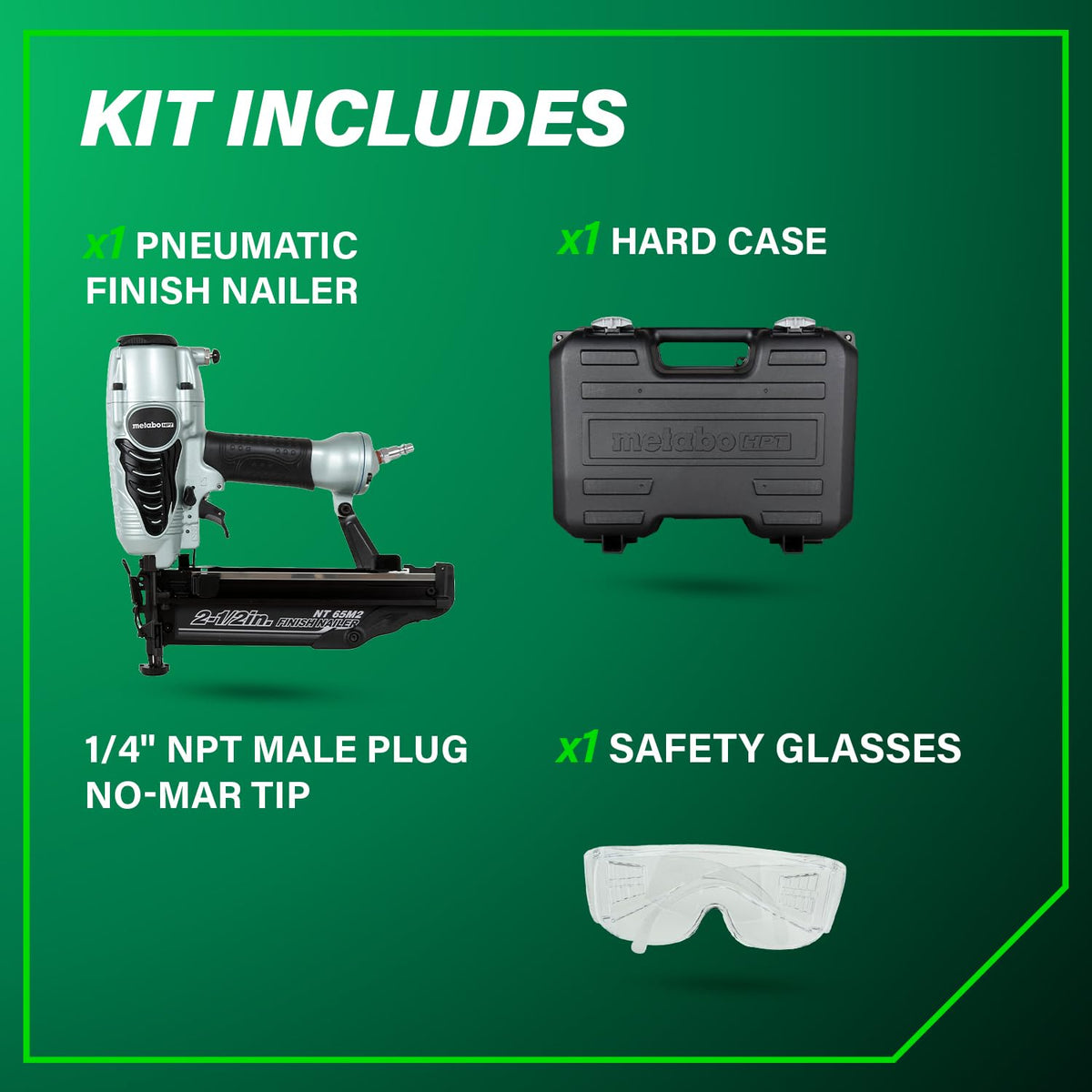 Metabo HPT 마감 못총 16게이지 1~2-1/2인치 못 사용 3.7lbs 5번 사진