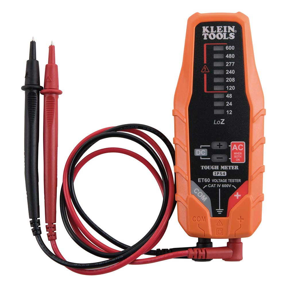Klein Tools ET250 AC/DC 전압·연속성 테스터 CAT IV 600V 손전등 내장 1번 사진