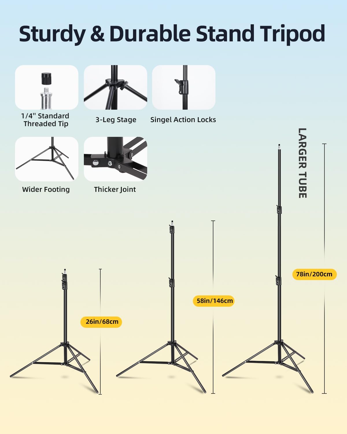Skytex 소프트박스 조명 키트 2개 세트 20x28인치 2700-6400K·5500K 4번 사진