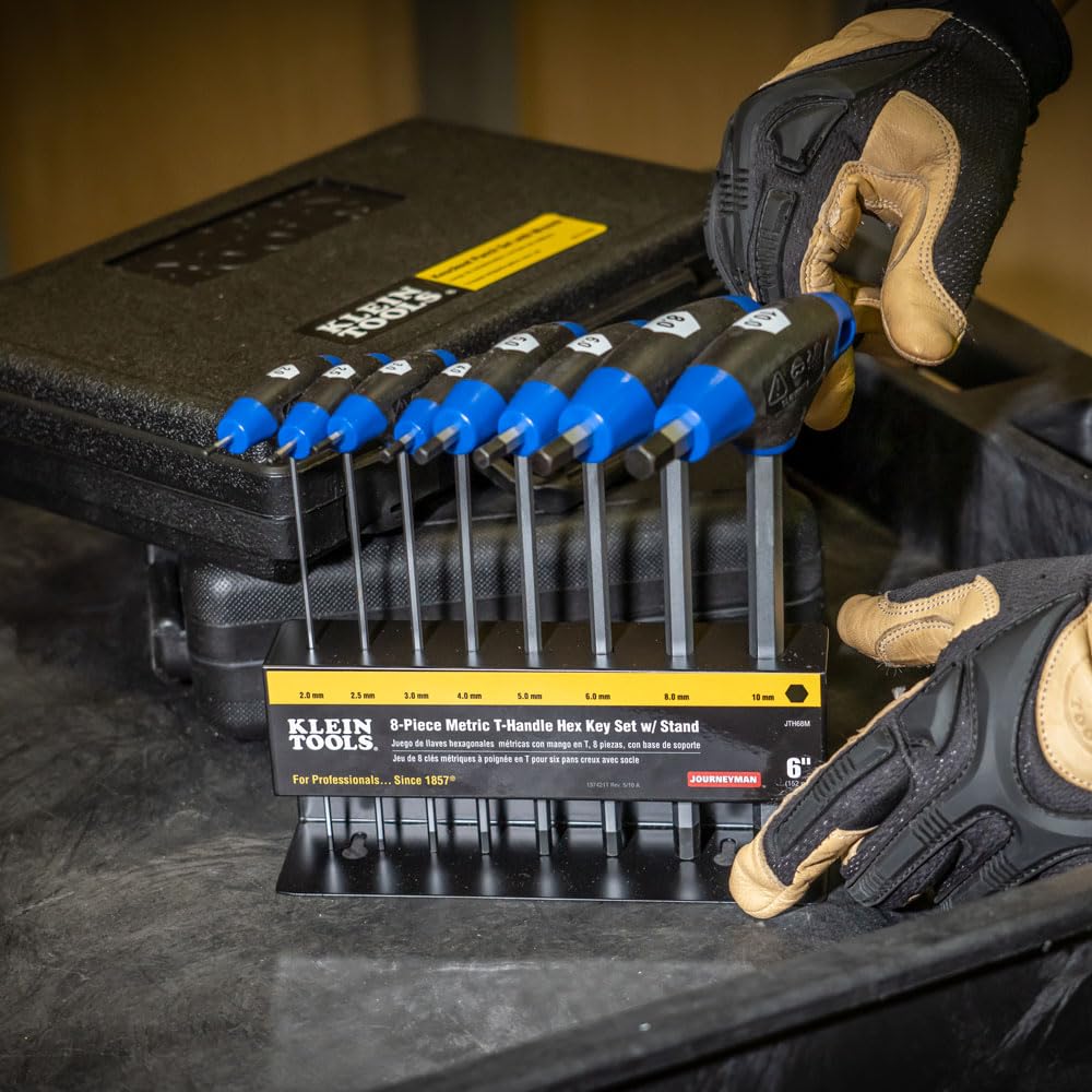 KLEIN TOOLS JTH68M T-핸들 육각 렌치 세트 9인치 10종 더블엔드 7번 사진