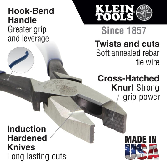 KLEIN TOOLS 94508 철근공 플라이어 니퍼 세트 2번 사진