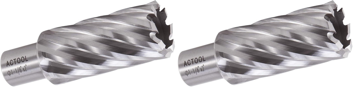 ACTOOL HSS 애뉼러 커터 절삭 깊이 2인치 웰던 생크 3/4인치 강철 구멍 가공 10번 사진