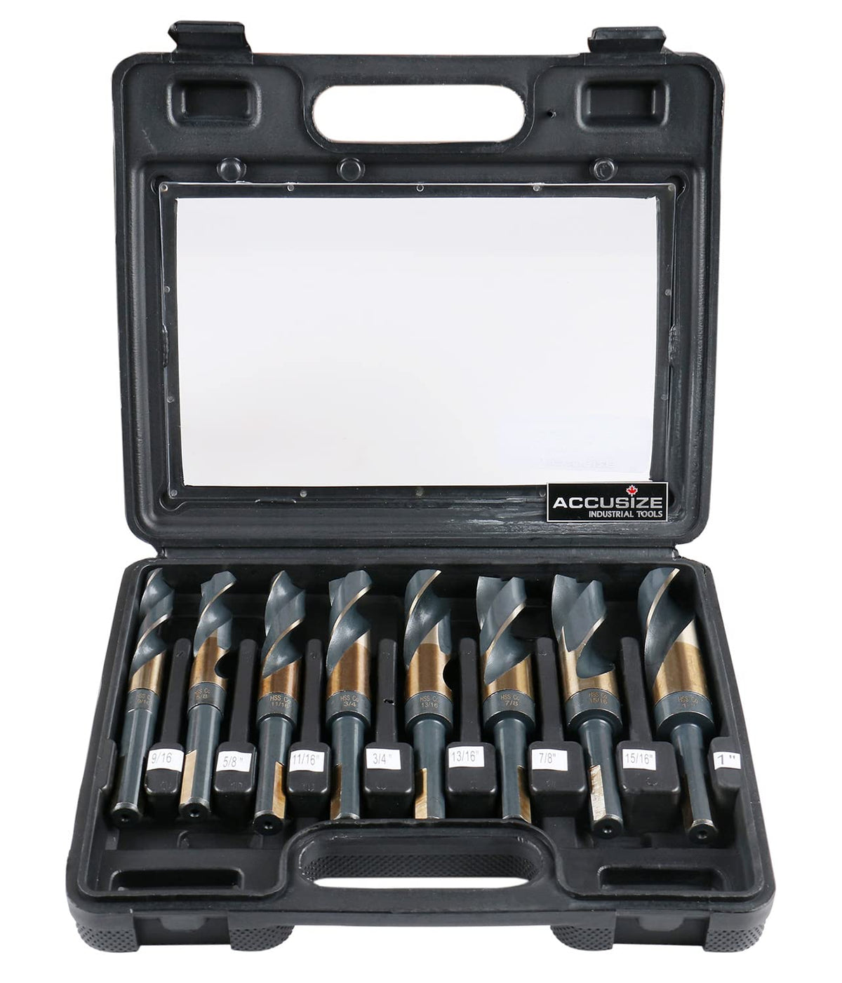Accusize Industrial Tools 실버 앤 데밍 드릴 비트 세트 1/2인치 섕크 8~32피스 1번 사진