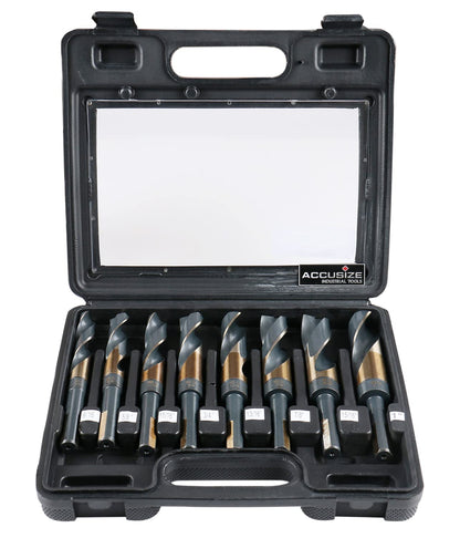 Accusize Industrial Tools 실버 앤 데밍 드릴 비트 세트 1/2인치 섕크 8~32피스 1번 사진