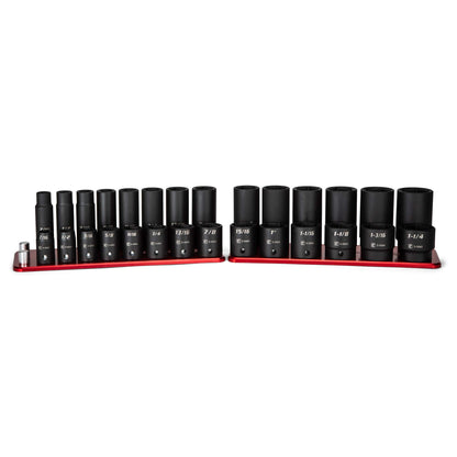 Capri Tools 1/2인치 드라이브 얕은·깊은 임팩트 소켓 세트 36pc 미터법 10~27mm 1번 사진