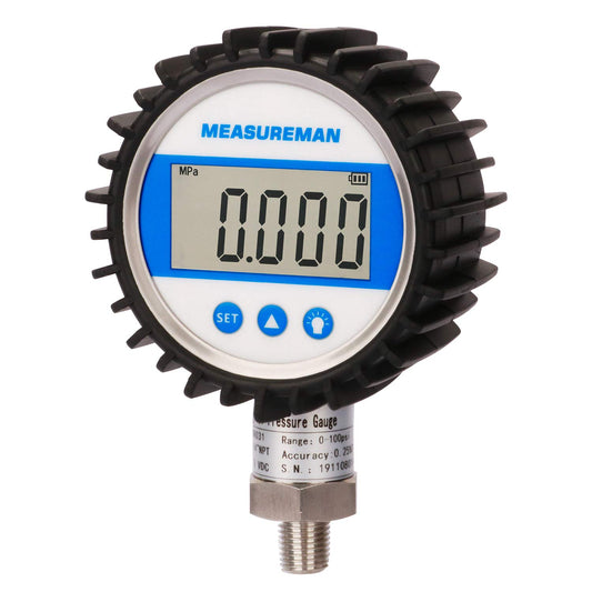 MEASUREMAN 디지털 압력계 3-1/8" 다이얼 1/4"NPT 하부 연결 1번 사진