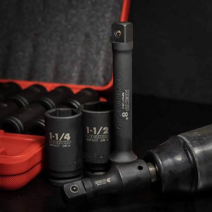 NEIKO 02347A 소켓 세트 3/4인치 드라이브 마스터 20pcs SAE 1인치~1 1/2인치 메트릭 26~38mm 익스텐션 바 포함 5번 사진