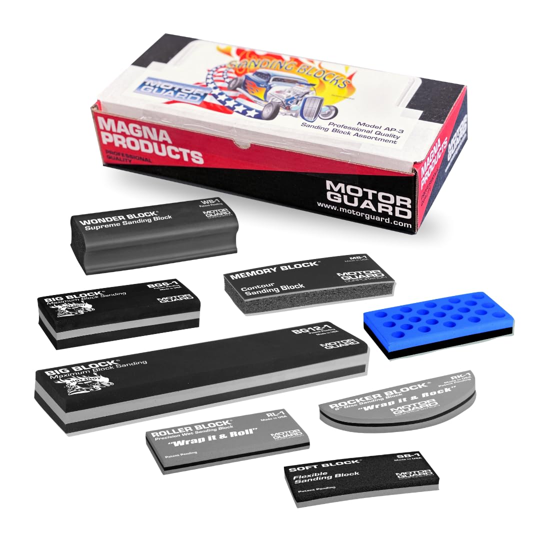 Motor Guard 샌딩블록 8종 세트 AP-3 8Pc 1번 사진