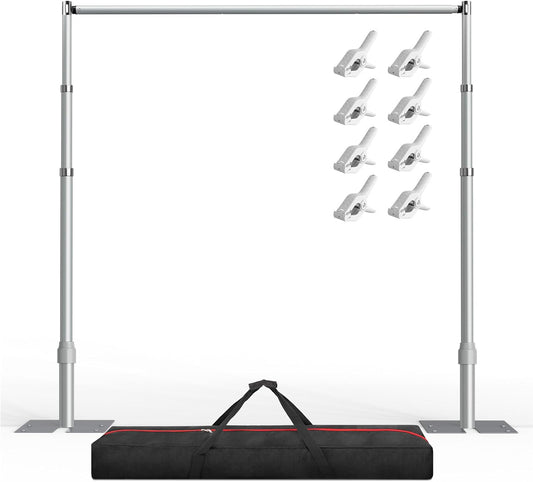 EMART 업그레이드 파이프 앤 드레이프 백드롭 스탠드 8.9x10FT 조절 가능 사진 스탠드 1번 사진