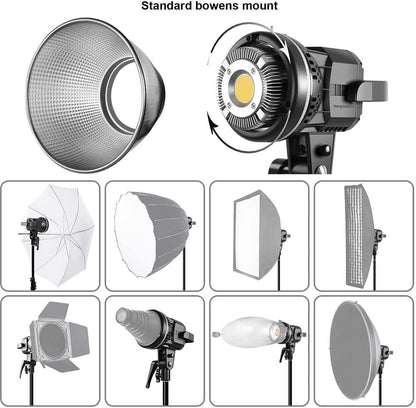 GVM 80W LED 사진 스튜디오 조명 키트 Bowen 마운트 5600K 8번 사진