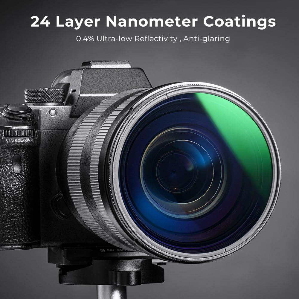 K&F CONCEPT 82mm ND8 ND64 CPL 렌즈 필터 키트 일본 광학유리 항공알루미늄 프레임 4번 사진