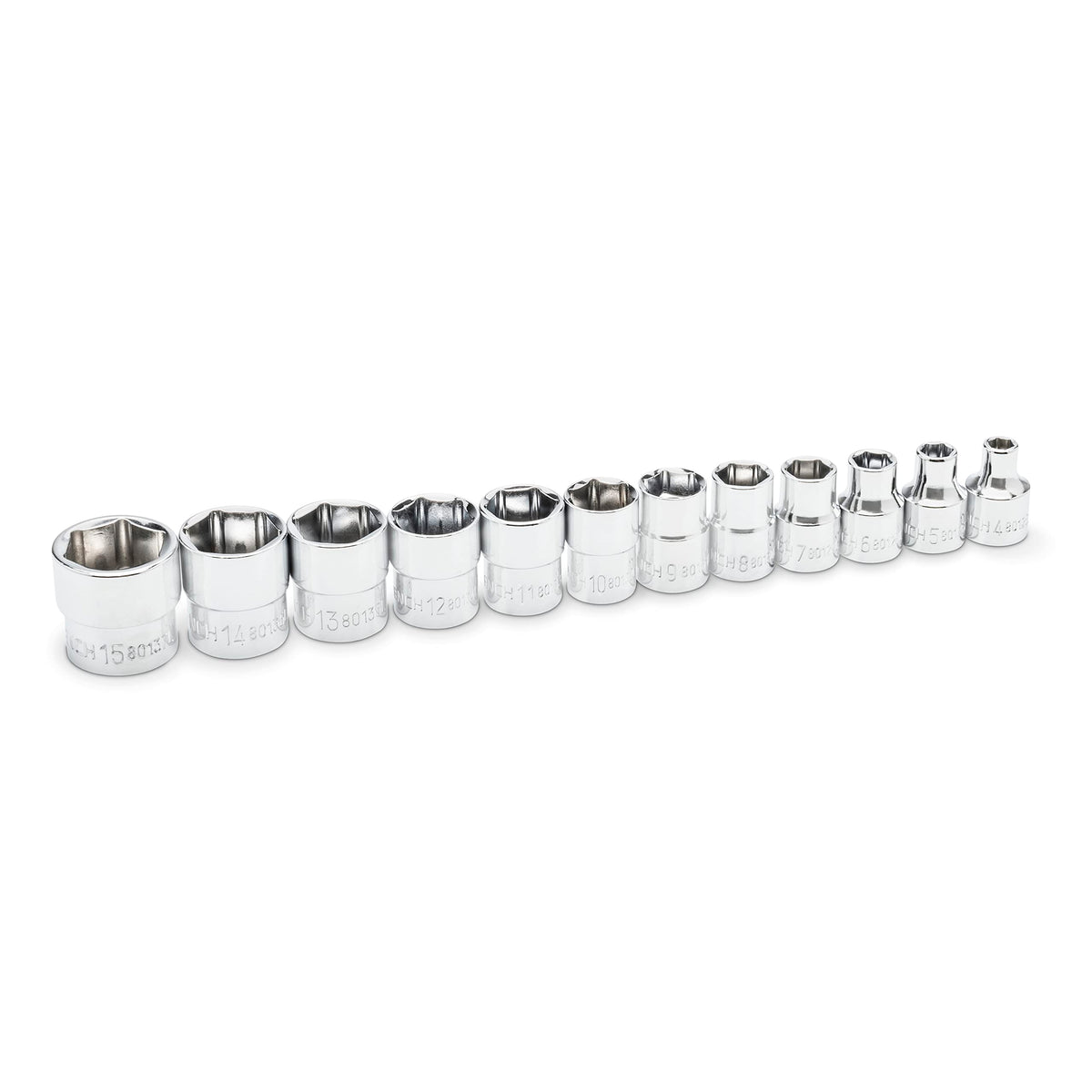 GEARWRENCH 1/4인치 드라이브 6포인트 SAE 스터비 소켓 세트 10피스 9번 사진