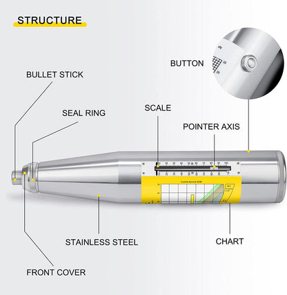 CGOLDENWALL CNA 714 콘크리트 반발 경도계 10-60Mpa 1450psi-8702psi 5번 사진