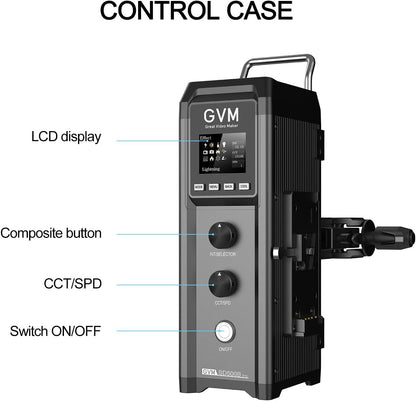 GVM Great Video Maker Pro SD500B 500W LED 비디오 라이트 61600lux/1m 2700-6800K 5번 사진