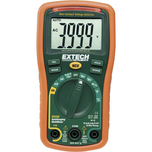 Extech EX360 소형 디지털 멀티미터 AC DC 전압 전류 저항 다이오드 연속성 배터리 테스트 NCV 1번 사진