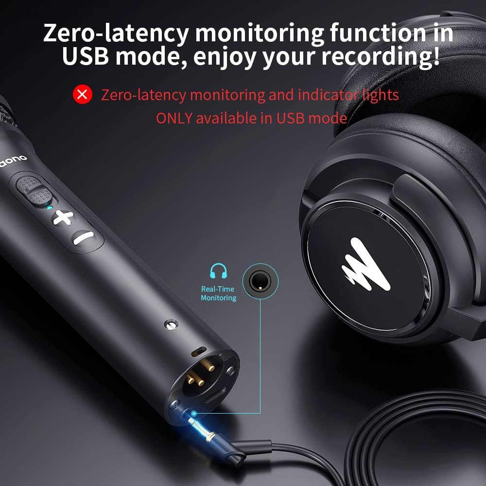 MAONO HD300T USB XLR 다이나믹 팟캐스트 마이크 4번 사진