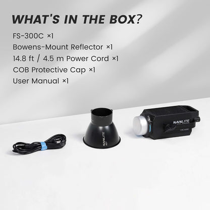 NANLITE FS-300C 300W RGB 스튜디오 스포트라이트 9번 사진